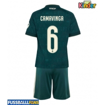 Real Madrid Eduardo Camavinga #6 Auswärts Trikotsatz Kinder 2026-27 Kurzarm (+ Kurze Hosen)